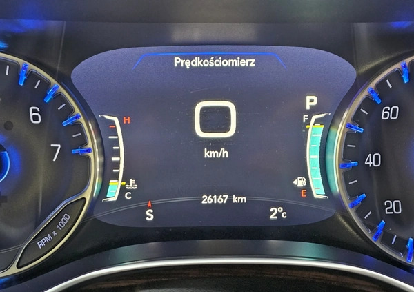 Chrysler Pacifica cena 271000 przebieg: 26167, rok produkcji 2022 z Słubice małe 781